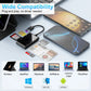 6 IN 1 Smart Multi-function Card Reader USB/Type C to Smart/MS/M2/TF/SIM/SD Memory Card Bank Card Reader for PC Laptop Transfer