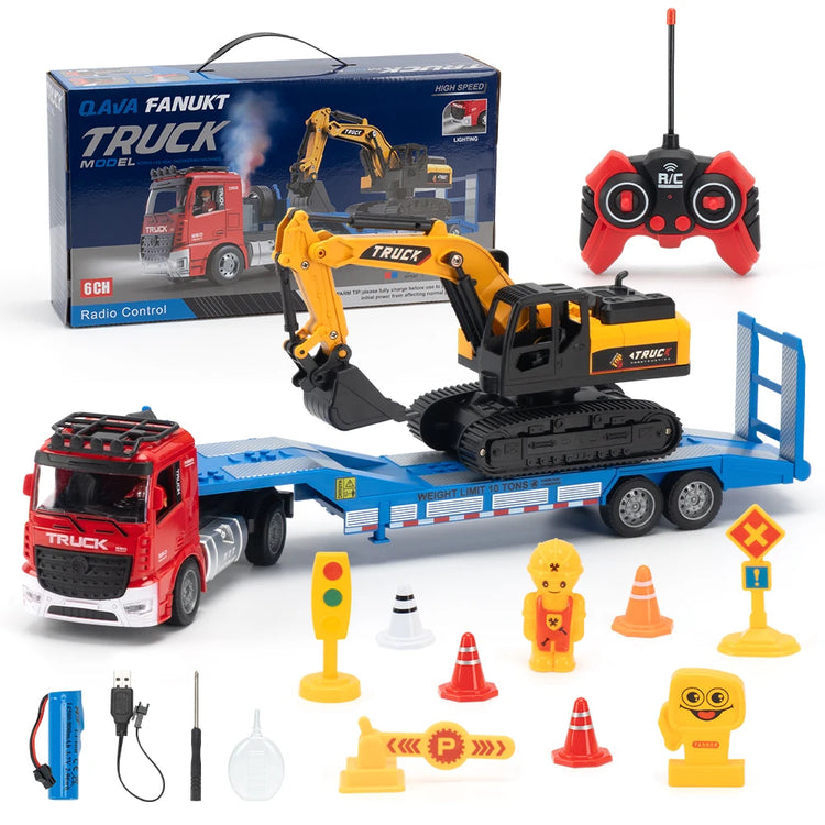 ZWN Remote Control Flatbed Truck Rc Car - ElectronAge