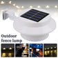 Solar Fence Lights Outdoor Solar Powered Lamps Waterproof LED Gutter Lights for Yard Garden Pathway Lighting Scene Night View