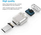 USB+Type-C TF Card Mobile Card Reader Zinc Alloy Plus USB Adapter Type-C Huawei LaptopMultifunctionalOTGCardReader