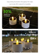 6 Pcs Solar Candles, Flickering Candle Lights, Christmas Halloween Festival Decorations, Outdoor Flameless Night Lights 400mah