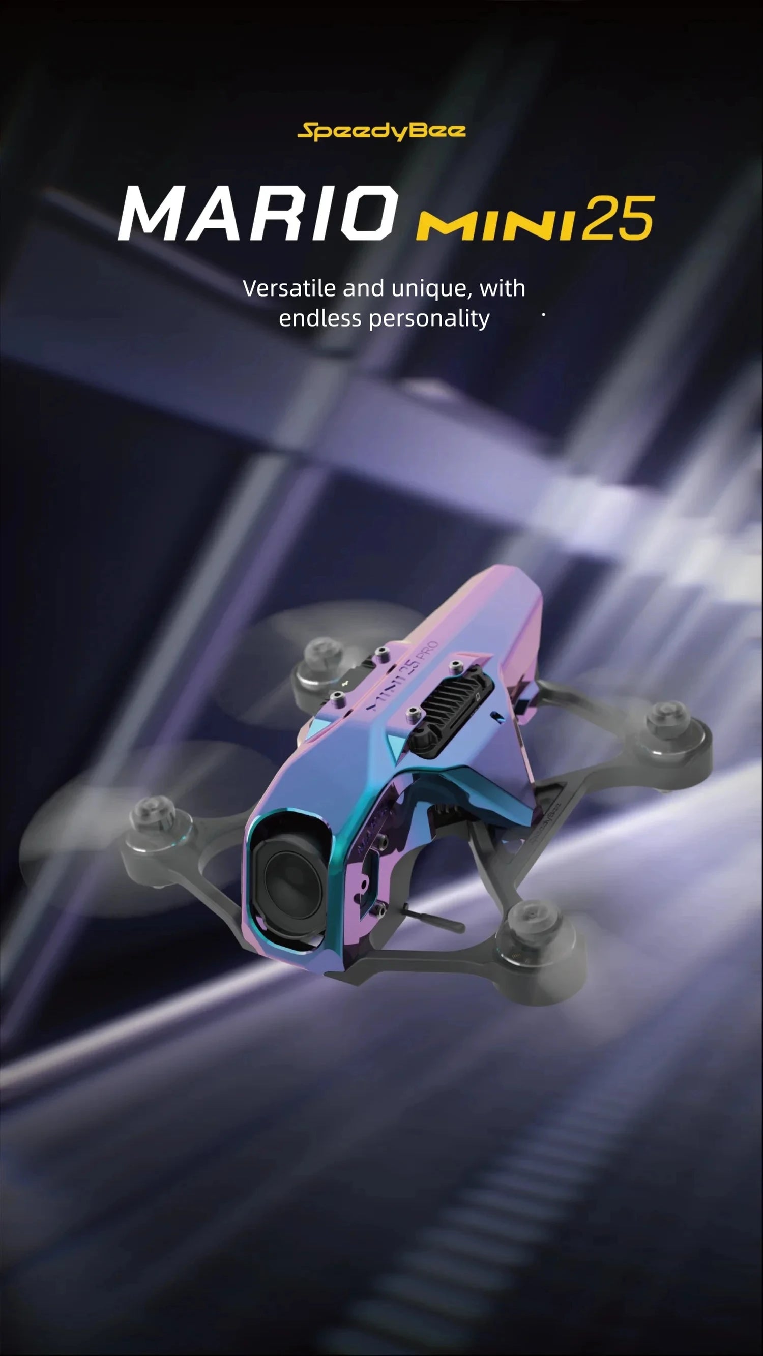 SpeedyBee Mario Mini25 2.5inch Cinewhoop Quadcopter FPV Drone WTFPV / O4 Version - F435 AIO 1303.5 6660KV ELRS 2.4G - ElectronAge