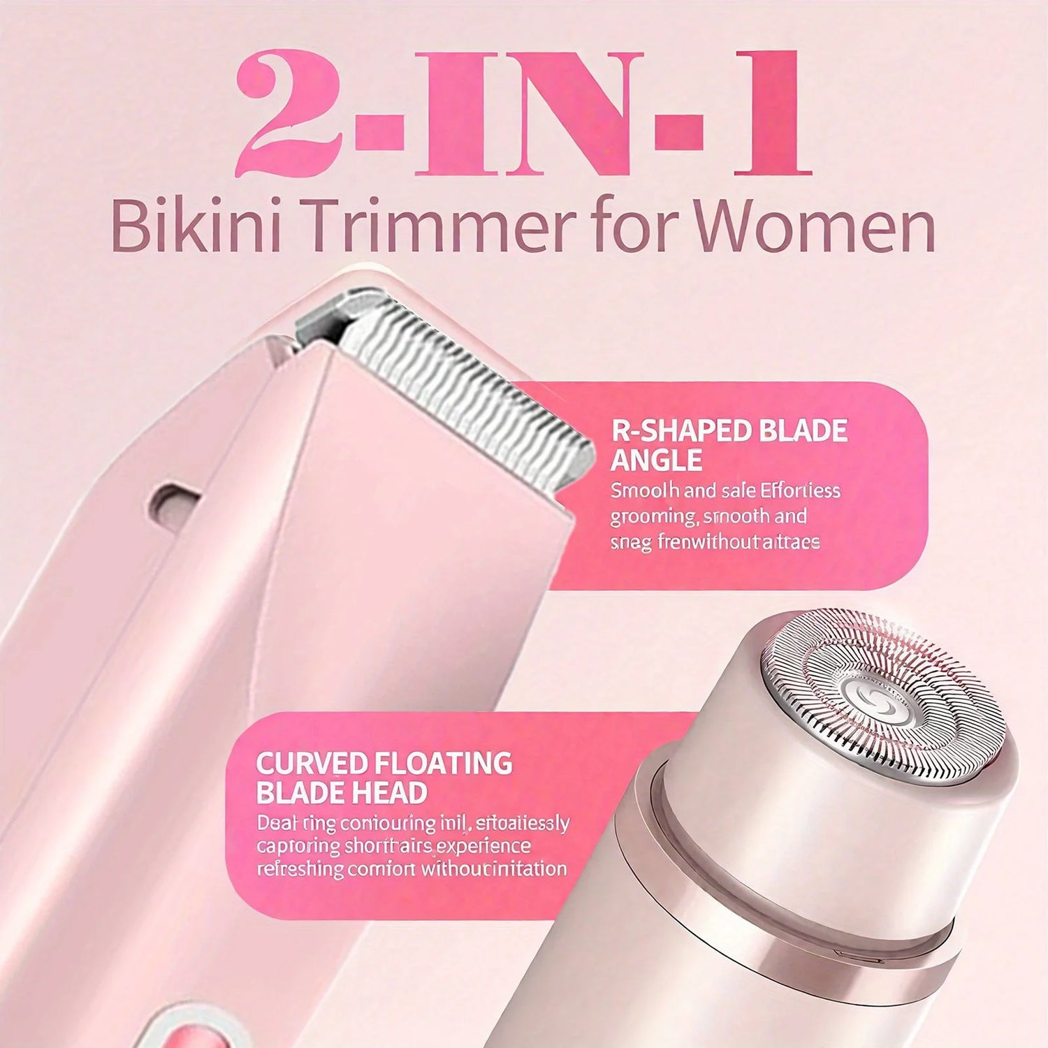 2-in-1 dual-head electric epilator and shaver - ElectronAge