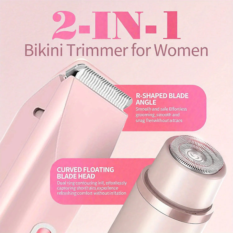 2-in-1 dual-head electric epilator and shaver - ElectronAge