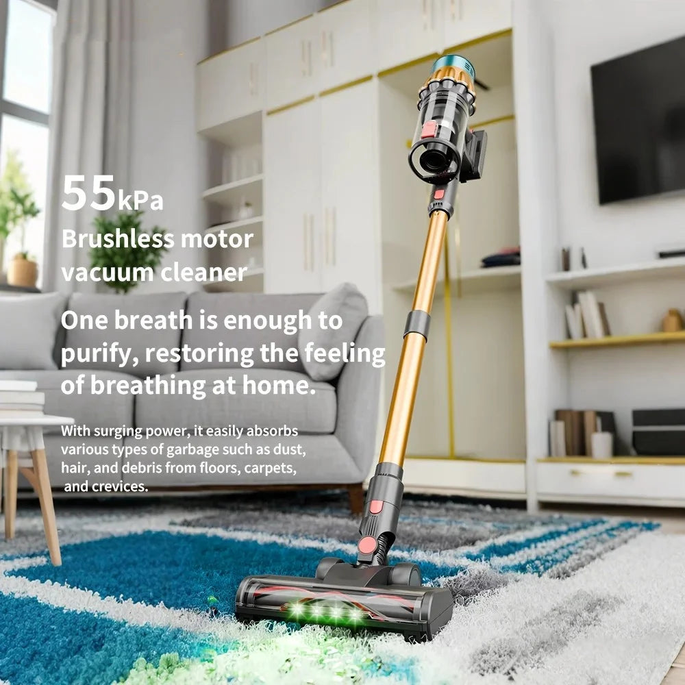 Blossom V18 Cordless Vacuum Cleaner 650W 55000PA – Powerful Brushless Motor, Handheld Home Vacuum - ElectronAge