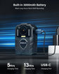BOBLOV KJ25 Body Camera 3000mAh Battery for 13 Hours Video Shooting Audio Camcorders Night Vision Body Worn Mini Camera