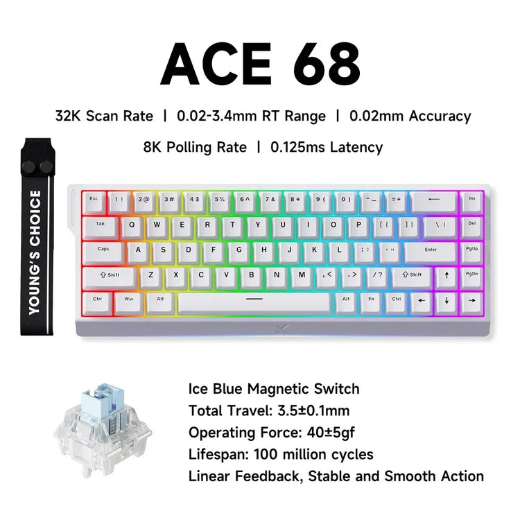 MCHOSE ACE68 V2 gaming keyboard - ElectronAge