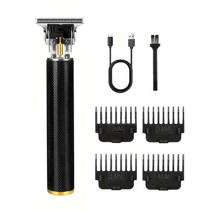 Professional Cordless Hair Clipper Set for Barbers T-Blade Shaver Men&