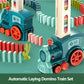 Automatic Domino Train Car Electric Domino Blocks Laying Machine STEM Educational Learning Toys Birthday Gift for Kids Boy Girl