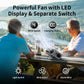 Socoolfan 14500mAh Outdoor Fan Portable Waist Hanging Neck Strong Dual Air Vents Fans for Travel Sports Courier Outdoor Working