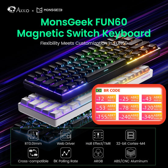 Akko MonsGeek FUN60 Mechanical Keyboard - ElectronAge