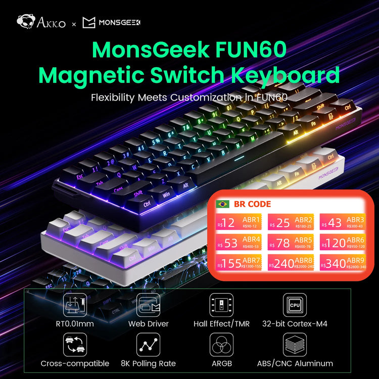 Akko MonsGeek FUN60 Mechanical Keyboard - ElectronAge