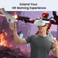 VR Handle Accessories for Meta Quest 2 & 3, Humanized Weighted Gun Stock for Oculus Quest 3S, Enhance Control Feel