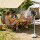 7200mAh outdoor portable silent remote control desktop vertical automatic shaking fan aluminum alloy telescopic timed home fan