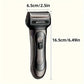 3-in-1 Multifunctional Shaver With Detachable Nose Hair Remover Washable USB Rechargeable Professional Electric Haircut Shaver