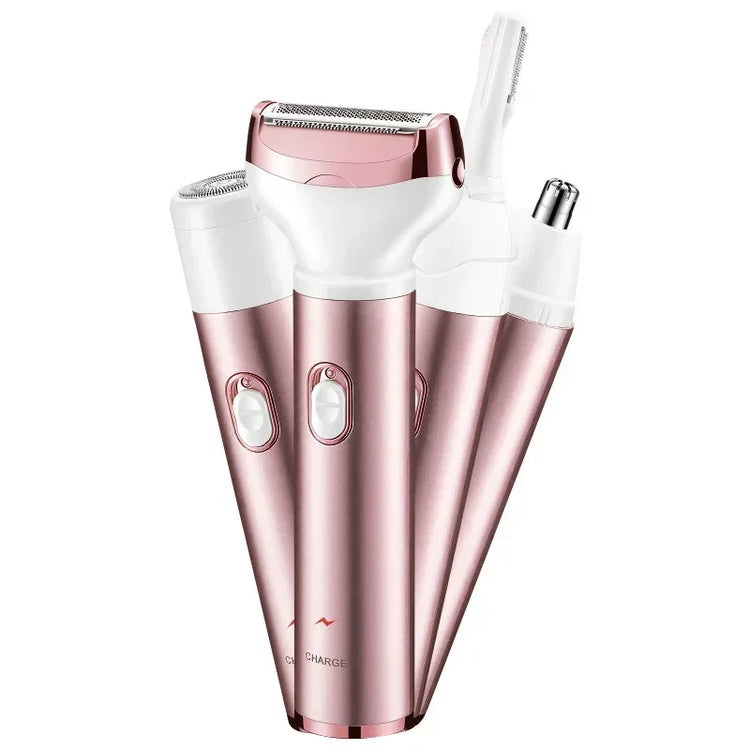 XMSJ 4 In 1 Electric Lady Shaver for Full Body Shaving - ElectronAge
