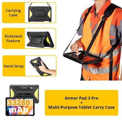 Ulefone Armor Pad 3 Pro Rugged Tablet 33280 mAh MediaTek MT8788 16GB RAM(8+8) 256GB ROM 50MP 10.36"2K Android