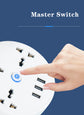 Round Universal Power Strip Portable Extension Cord Socket Plug USB Phone Charger With 3 USB Cable Smart Home EU US UK AU Plug