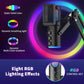 Pupgsis Gaming Microphone, USB Condenser Mic for PC, PS4/5 and Mac,Noise Cancellation Computer Mic with Mute, Reverb, Monitoring