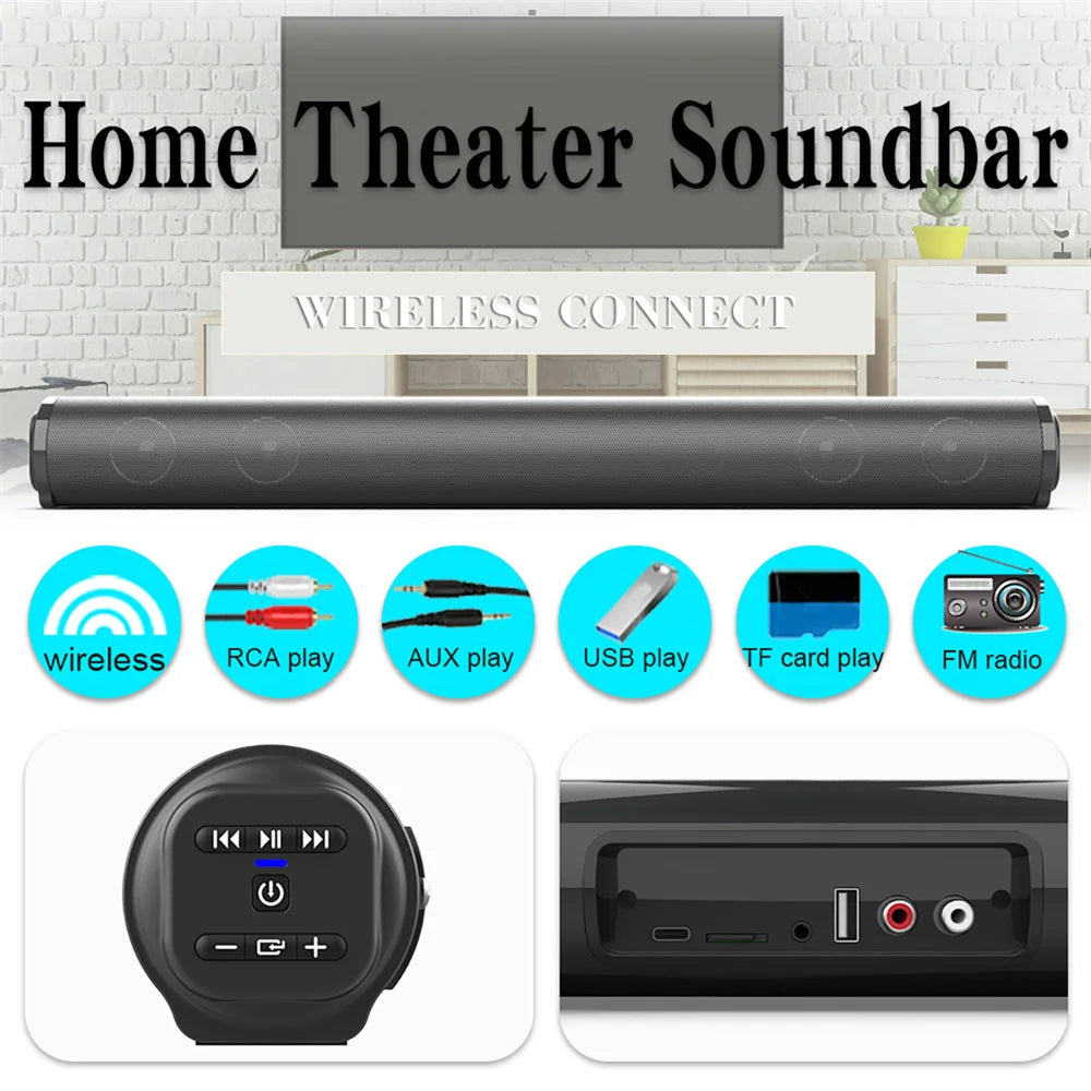 Sound Bar TV Sound System Bluetooth Speaker - ElectronAge