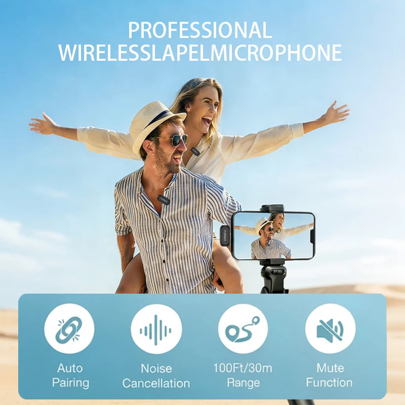 LYNXZ Mini 2 Wireless Lavalier Microphone - ElectronAge