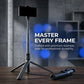 63" Professional Selfie Stick Tripod Combo - Portable Extendable Phone Stand with Remote for iPhone & Android