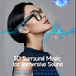 8MP camera smart glasses with 1080P HD video recording, 4K resolution, metal semi-rimless design, photochromic lenses