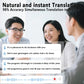Smart AI translation glasses equipped with anti-blue light lenses, supporting real-time application translation in 164 languages