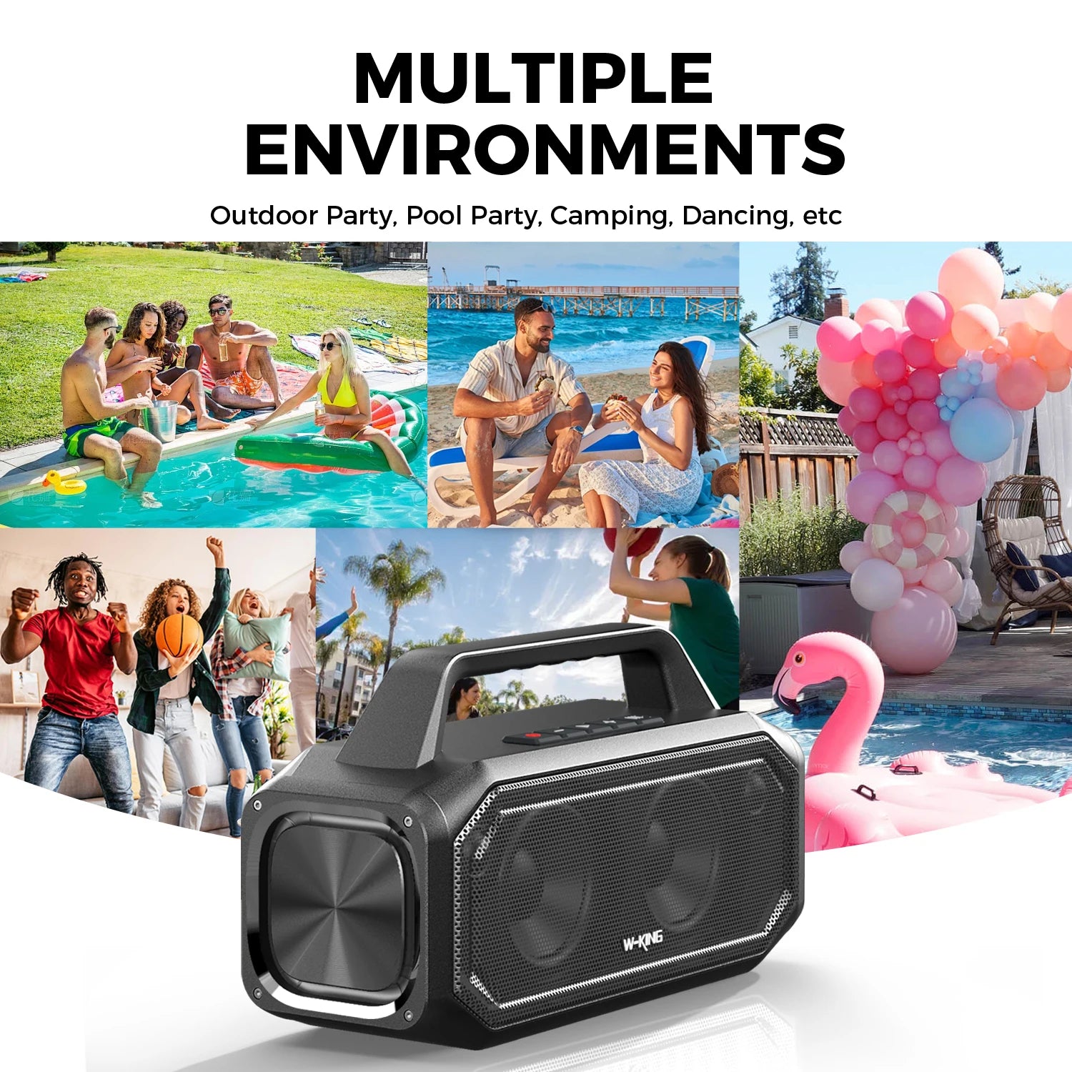 W-KING 80W Speakers Bluetooth - ElectronAge