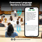 UYUXIO Real Time Translator Headphones AI Language Translation Earbuds 144 Languages & Accents 3 in 1 OWS Ear Buds for Business - ElectronAge