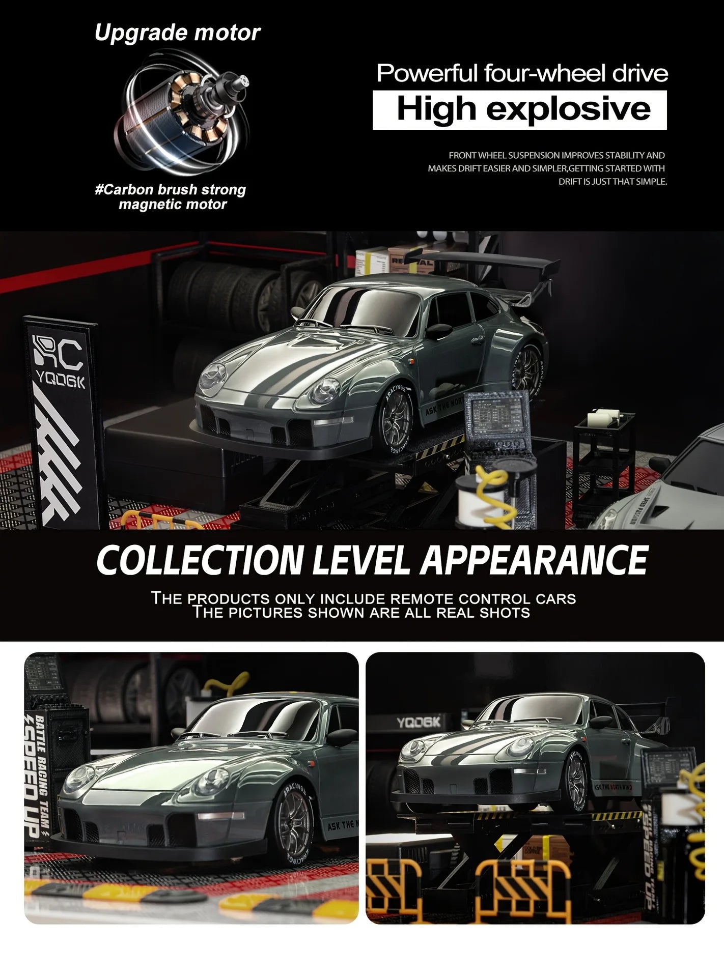 4WD 1:24 Semi-Proportional RC Drift Car - ElectronAge