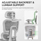 mesh ergonomic office chair with footrest - ElectronAge