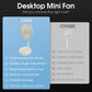 1PC Portable Folding Telescopic Floor Fan 1 Wind Speed Adjustment USB Mini Summer Silent Student Desktop Table Fan