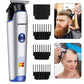 Professional Hair Clipper Ceramic Blade Male Hair Trimmer LED Display Haircut Machine USB charging
