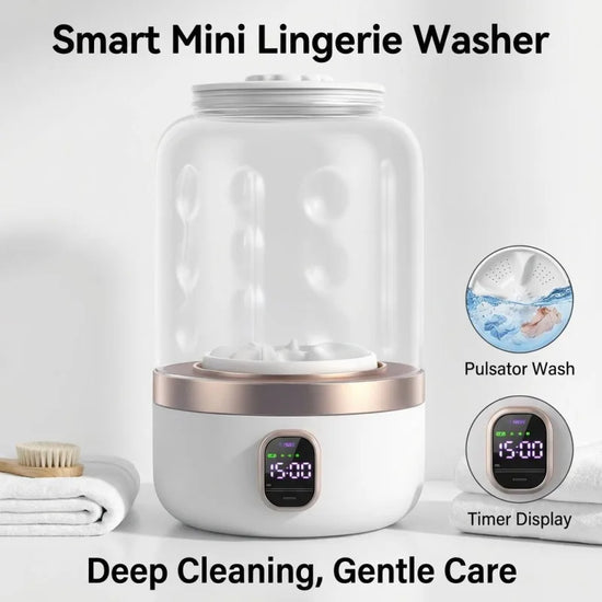 Portable Washing Machine for Underwear,Socks,Panties Type-C Compact Travel Washer for Home Dorm Laundry Tool
