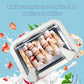 Rolled Ice Cream Maker Stainless Steel Pan With 2 Scrapers Multifunctional Cold Sweet Fried Food Plate Household Ice Cream Maker