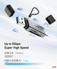 USB C SD Card Reader, Dual Slot Memory Card Adapter for SD/Micro SD, High-Speed USB 3.0, Compatible with MacBook