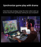 12.3inch Touchscreen Gaming Mechanical Keyboard 68 Keys USB Compact Portable Split Screen Keyboard for Windows Mac Android