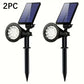 2PC Solar landscape spotlight Solar garden spotlight For Outside intelligent light control lP44 Waterproof solarpanels
