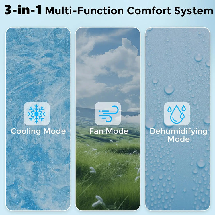 6,000 BTU Window Air Conditioner Cools 250sq.ft, Quiet AC Unit with Remote - ElectronAge