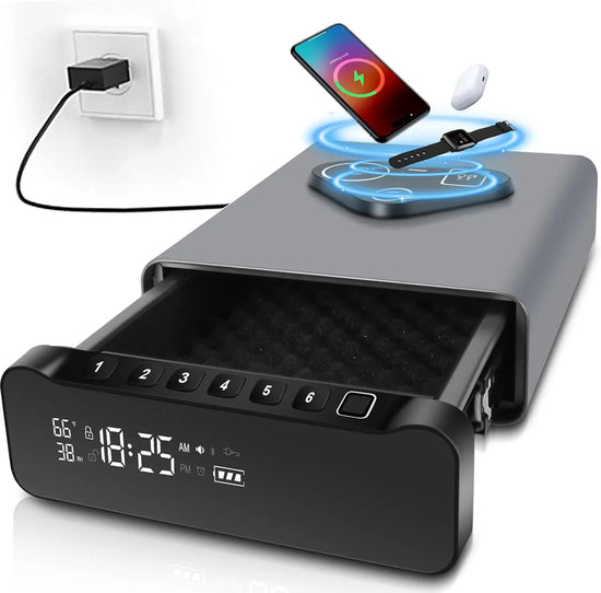 SecureCharge™ Vault Biometric Fingerprint Gun Safe - ElectronAge