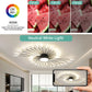AuroraRealm Creative Fan Shaped LED Ceiling Lamp