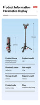Roreta 360° Rotation Automatic face following Shooting Gimbal Stabilizer Selfie Stick Tripod For iPhone Smartphone Live holder