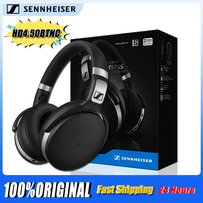Original Sennheiser HD4.50 BTNC Wireless Bluetooth Headphones - ElectronAge