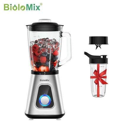 BioloMix 1300W Smoothie Blender with 1.5L Glass Jar - ElectronAge