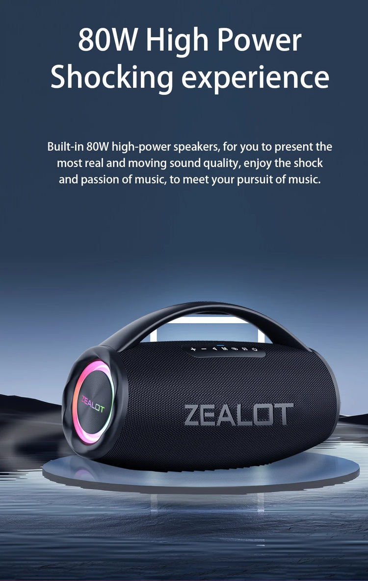 ZEALOT S97 80W Wireless speaker - ElectronAge