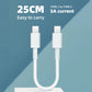 60W High Speed USB C Charging Cable 25CM Type C to Type C For Phone 15 Cellphone Tablet Extension