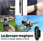 4K UltraHD POV Collar Cam Small Sports Camera Magnetic Necklace Pets Camcorder Mini Wireless WiFi Bodycam Recording Vlog Selfie