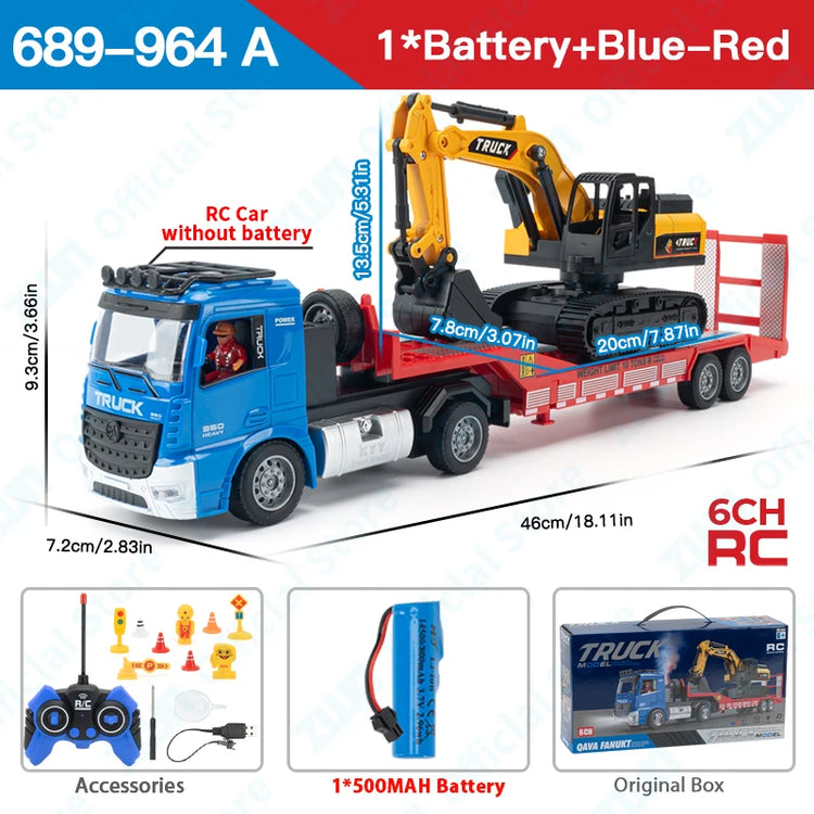 ZWN Remote Control Flatbed Truck Rc Car - ElectronAge