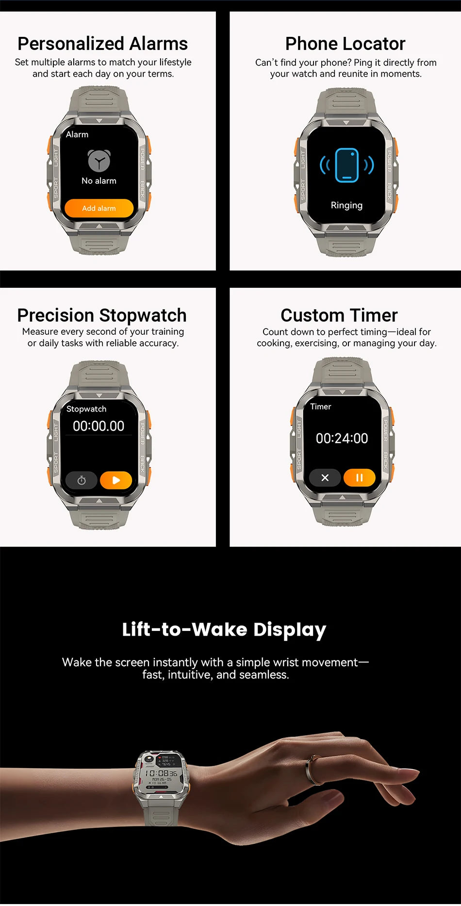 Blackview W80 PRO Smart Watch - ElectronAge